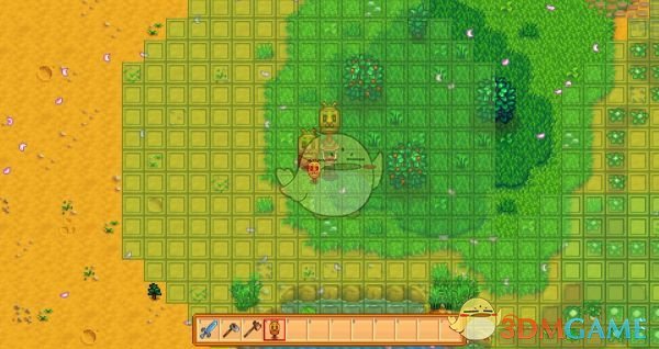 《星露谷物语》稻草人的范围标识功能MOD