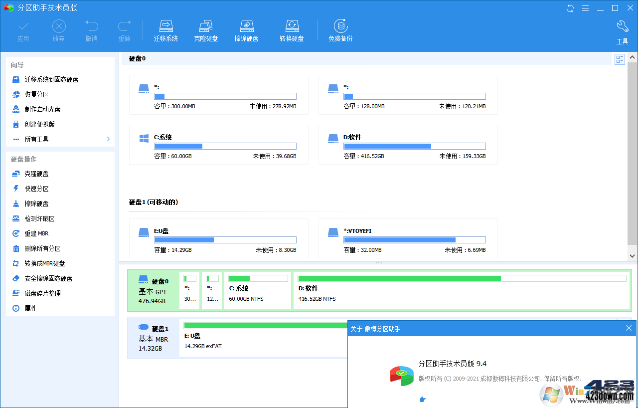 傲梅分区助手技术员破解版