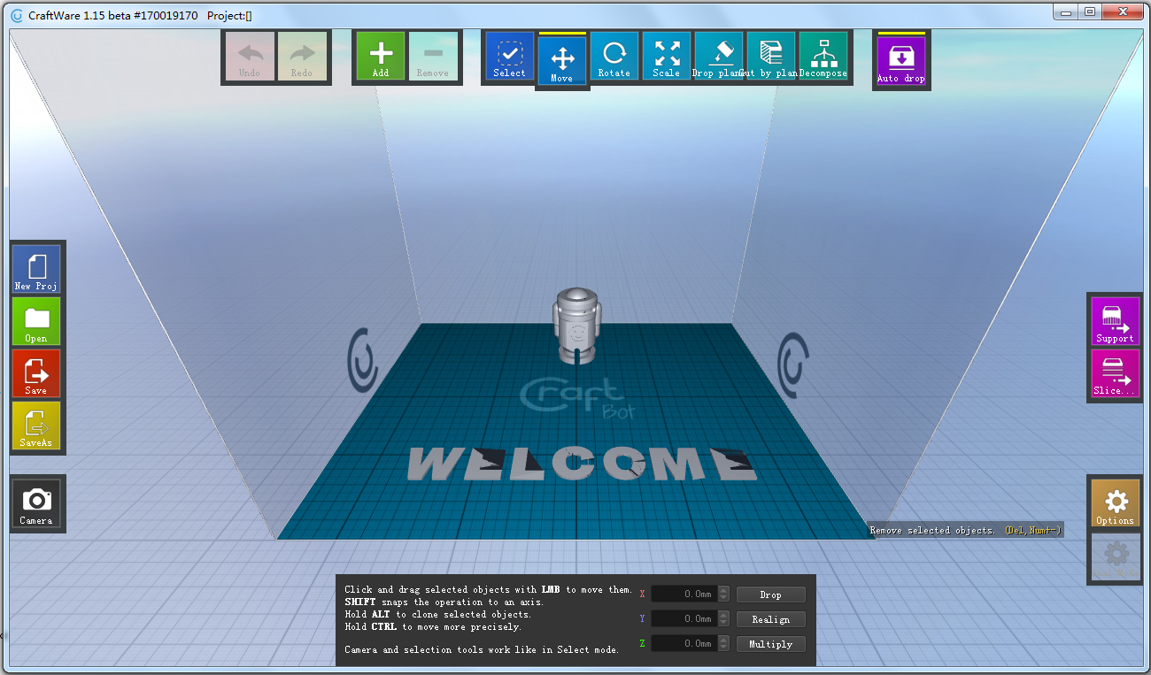 CraftWare(3D打印切片软件) V1.15 英文版