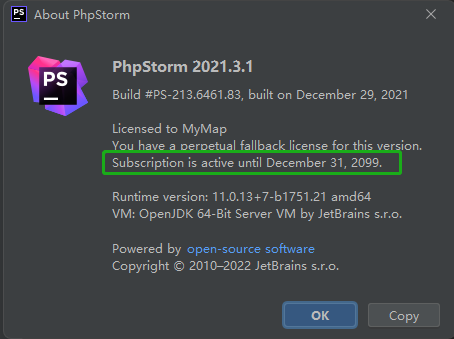 phpstorm2021.3破解版下载phpstorm2021.3永久激活（附教程）-12