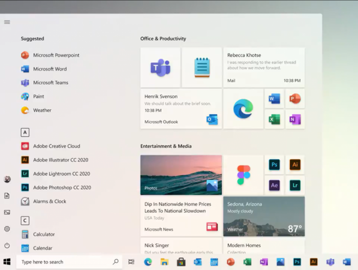 微软展示Windows 10全新开始菜单 网友：迫不及待想升级