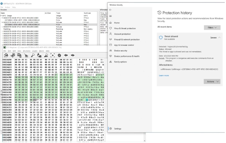 微软Win10 Defender杀毒软件小改变：新增UEFI扫描器