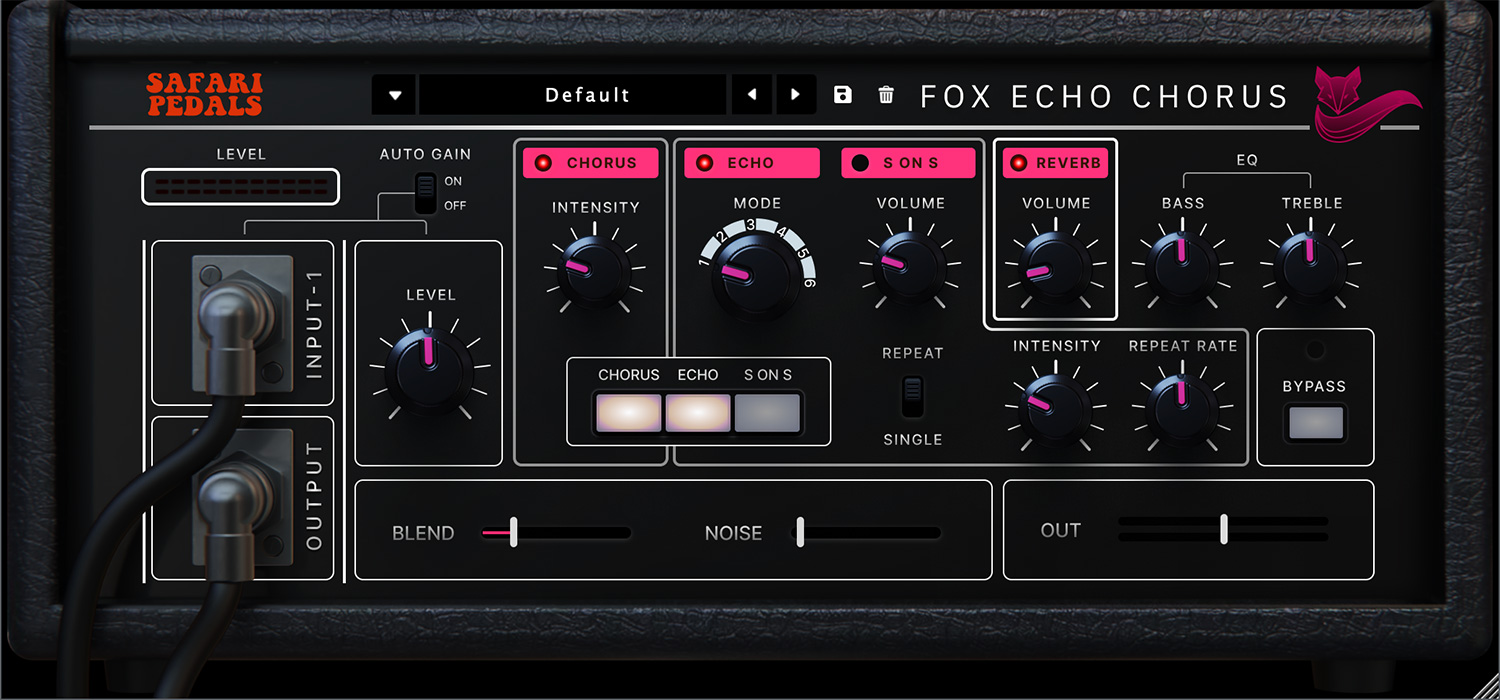 Safari Pedals Fox Echo Chorus For Mac v1.1.5 音乐插件