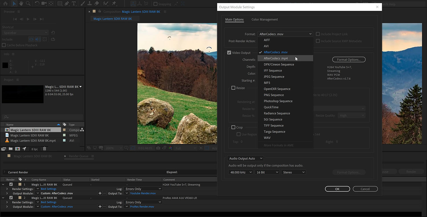 AfterCodecs For Mac v1.10.10 AE/PR 编码器插件